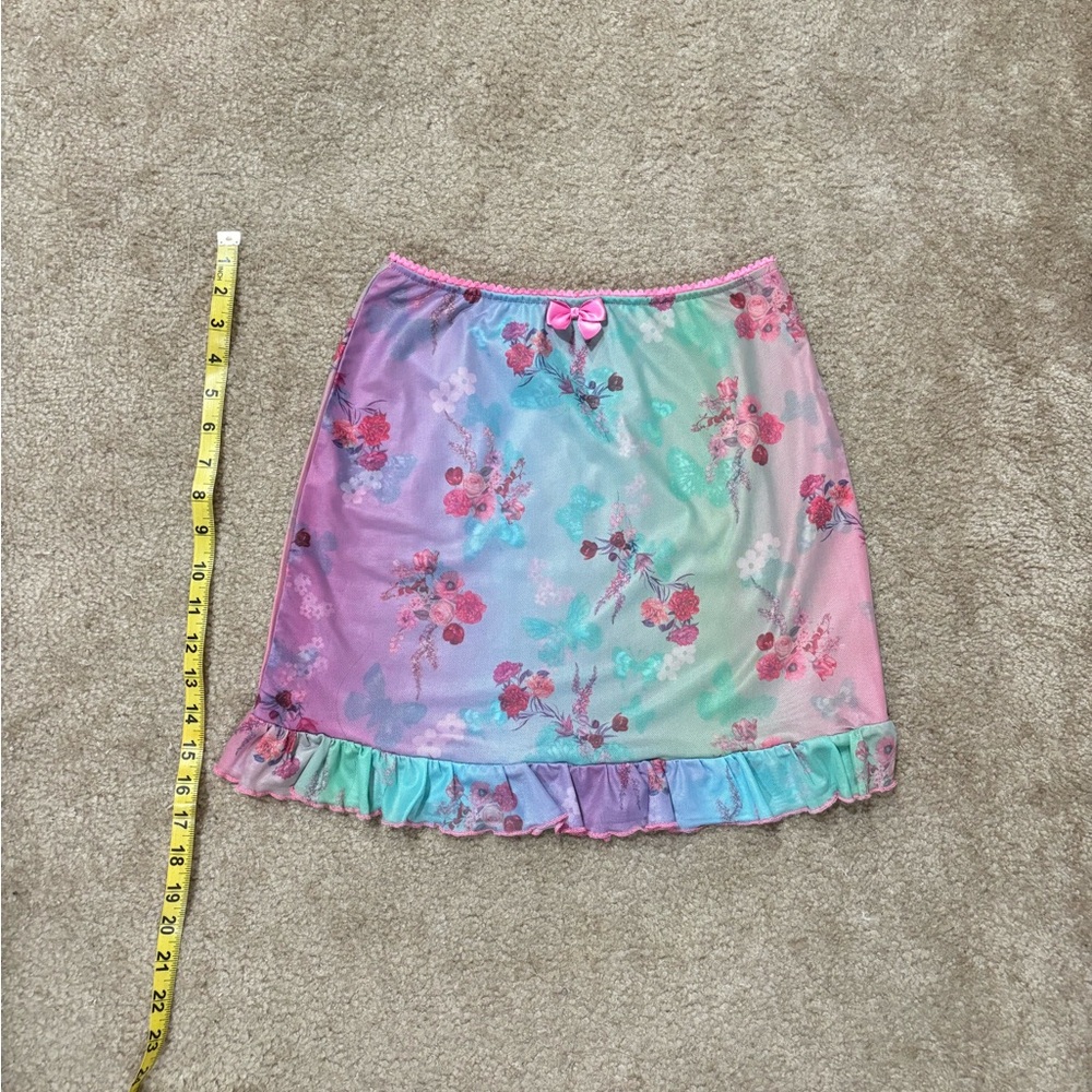 Sugar Thrillz Pastel Ruffled Mini Skirt